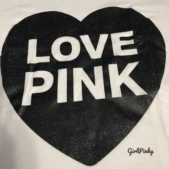 victoria secret PINK flare foldover leggings WITH LOGO TEE SIZE MEDIUM - Picture 5 of 9